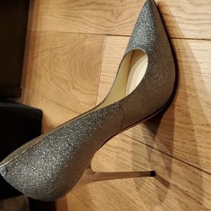 jimmy choo anouk pointy toe sparkle glitter classic pumps heels, EU38